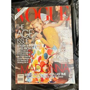 2005 August Vogue Magazine Madonna Cover The Age Issue Her British Housewife Era
